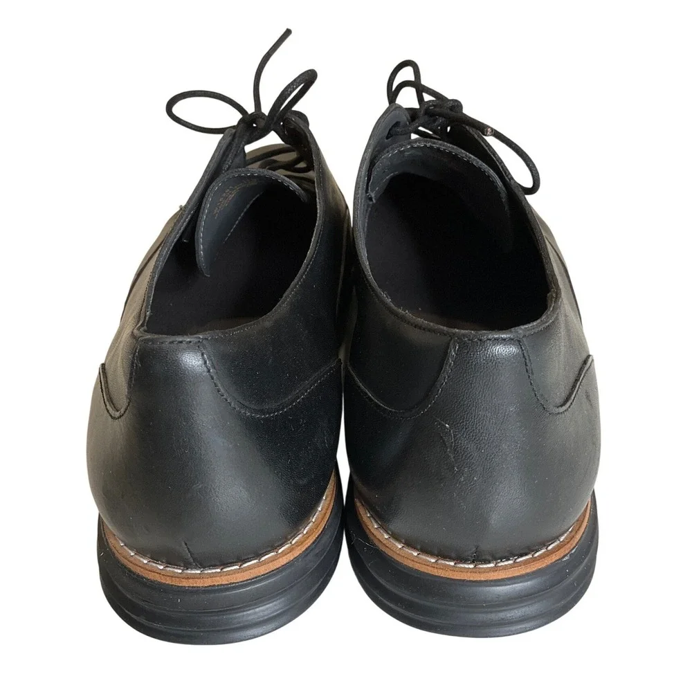 Cole Haan Leather Original Grand Plain Oxford Lace Up Shoes Black Classic 11B